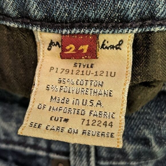 7 for all Man Kind cropped capris Sz  27 - Picture 6 of 6